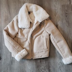 H&M fur-lined coat